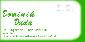 dominik duda business card